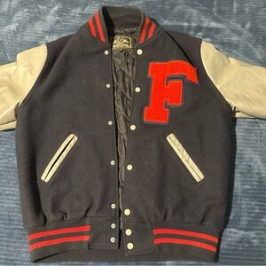 Black and Red Varsity Jacket
